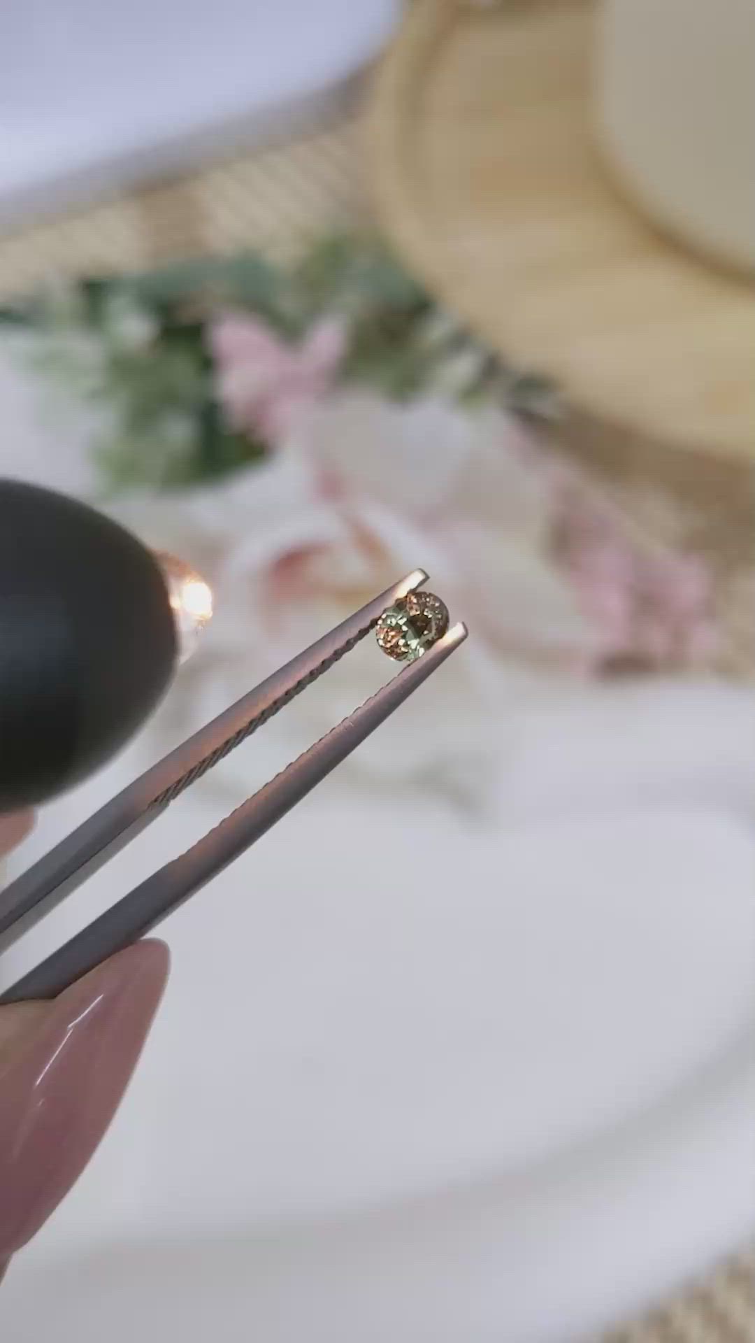 0.34 Ct. Alexandrite from Ceylon (Sri Lanka) Size Video