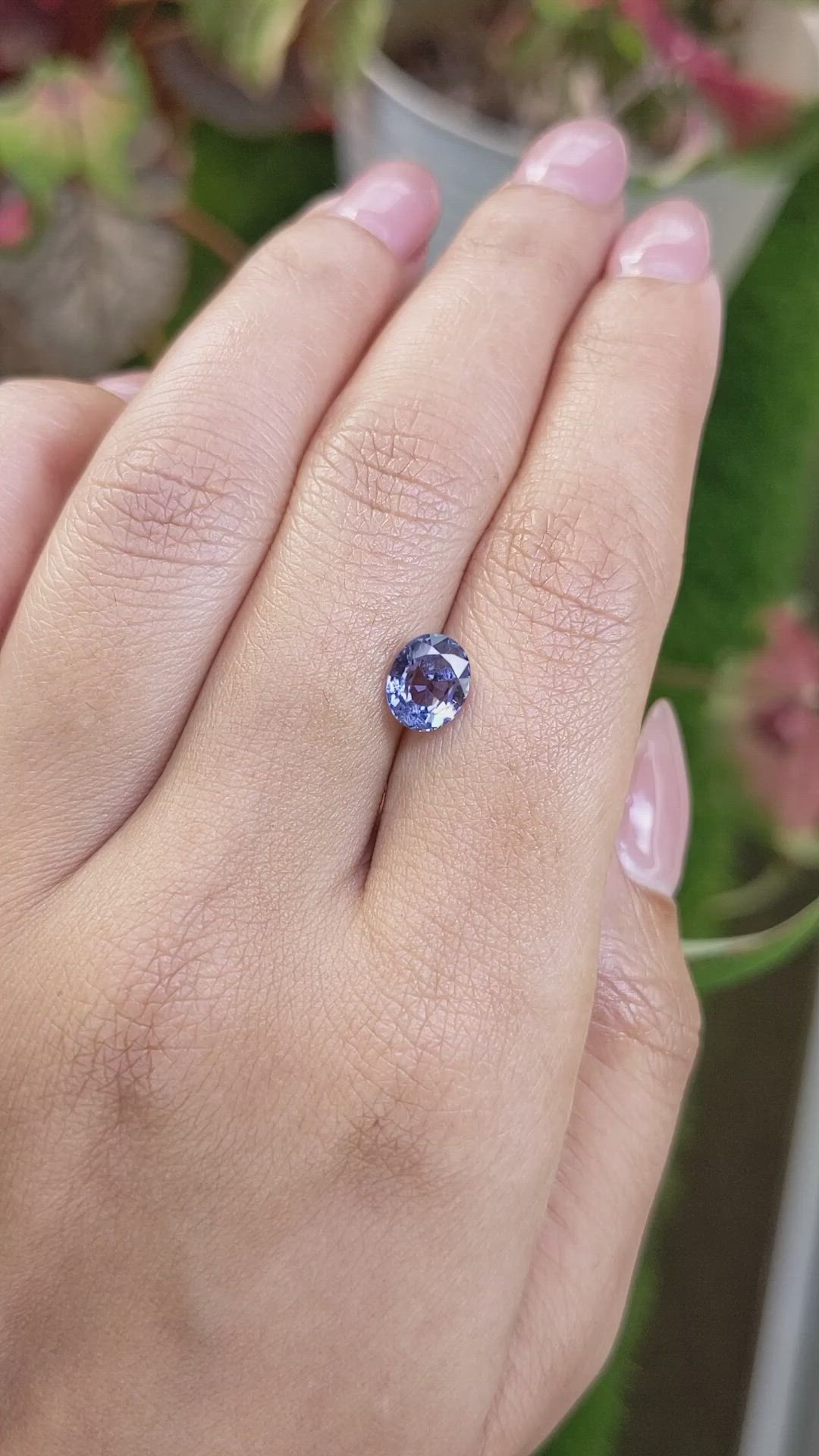 1.45 Ct. Blue Spinel from Ceylon (Sri Lanka) Size Video