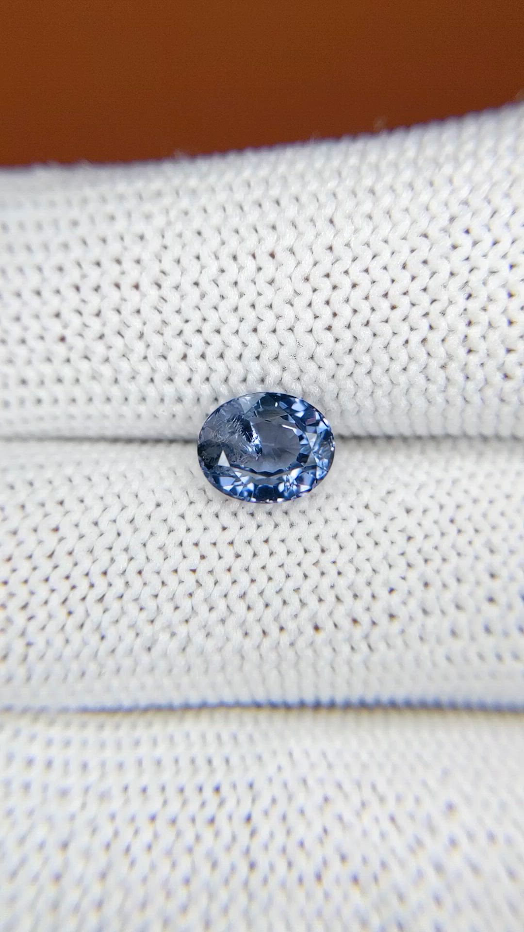 1.45 Ct. Blue Spinel from Ceylon (Sri Lanka) Size Video