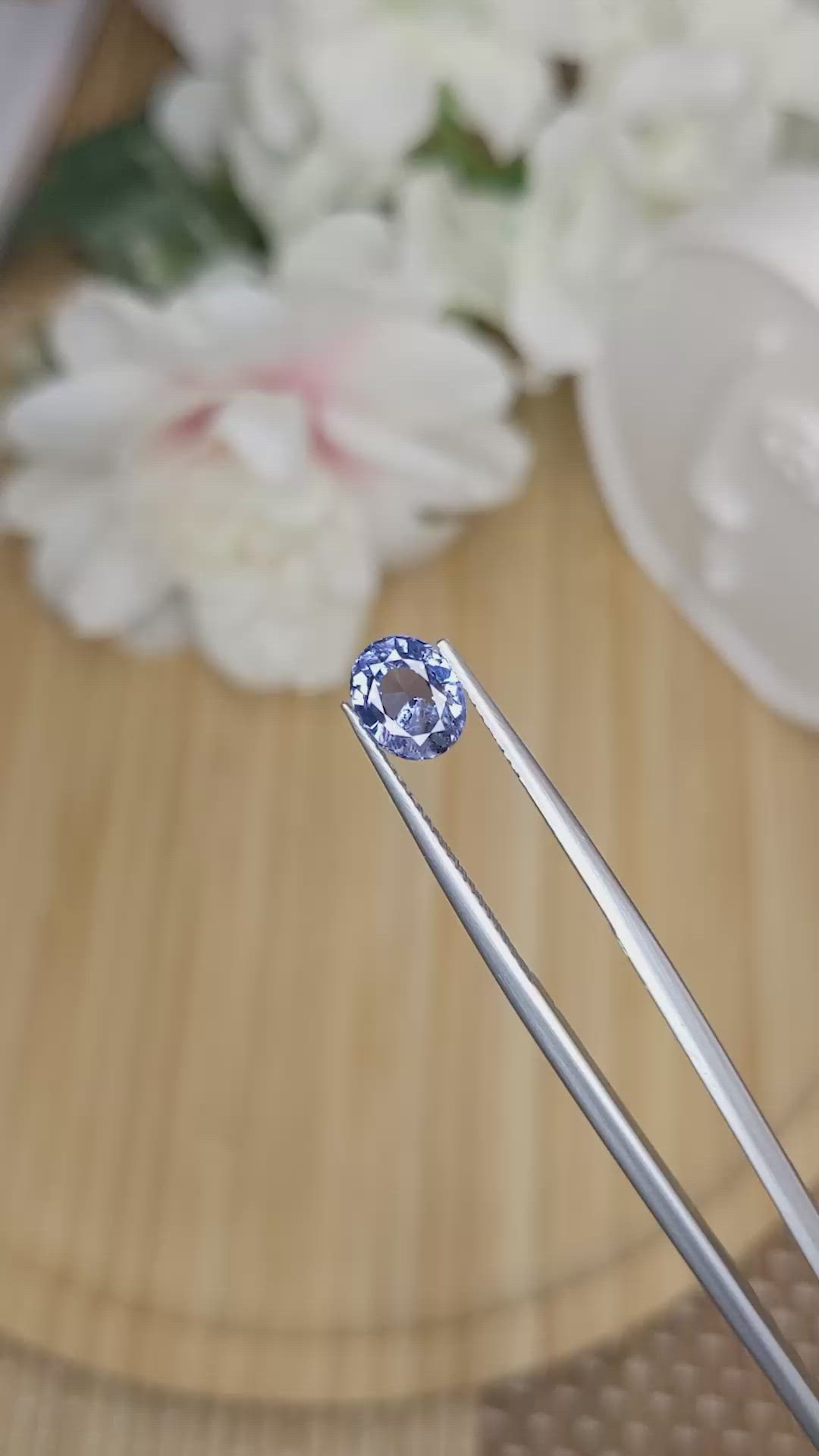 1.45 Ct. Blue Spinel from Ceylon (Sri Lanka) Size Video