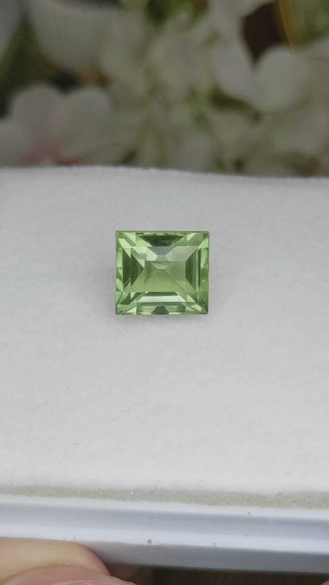 10.47 Ct. Yellowish Green Prasiolite from Madagascar Size Video