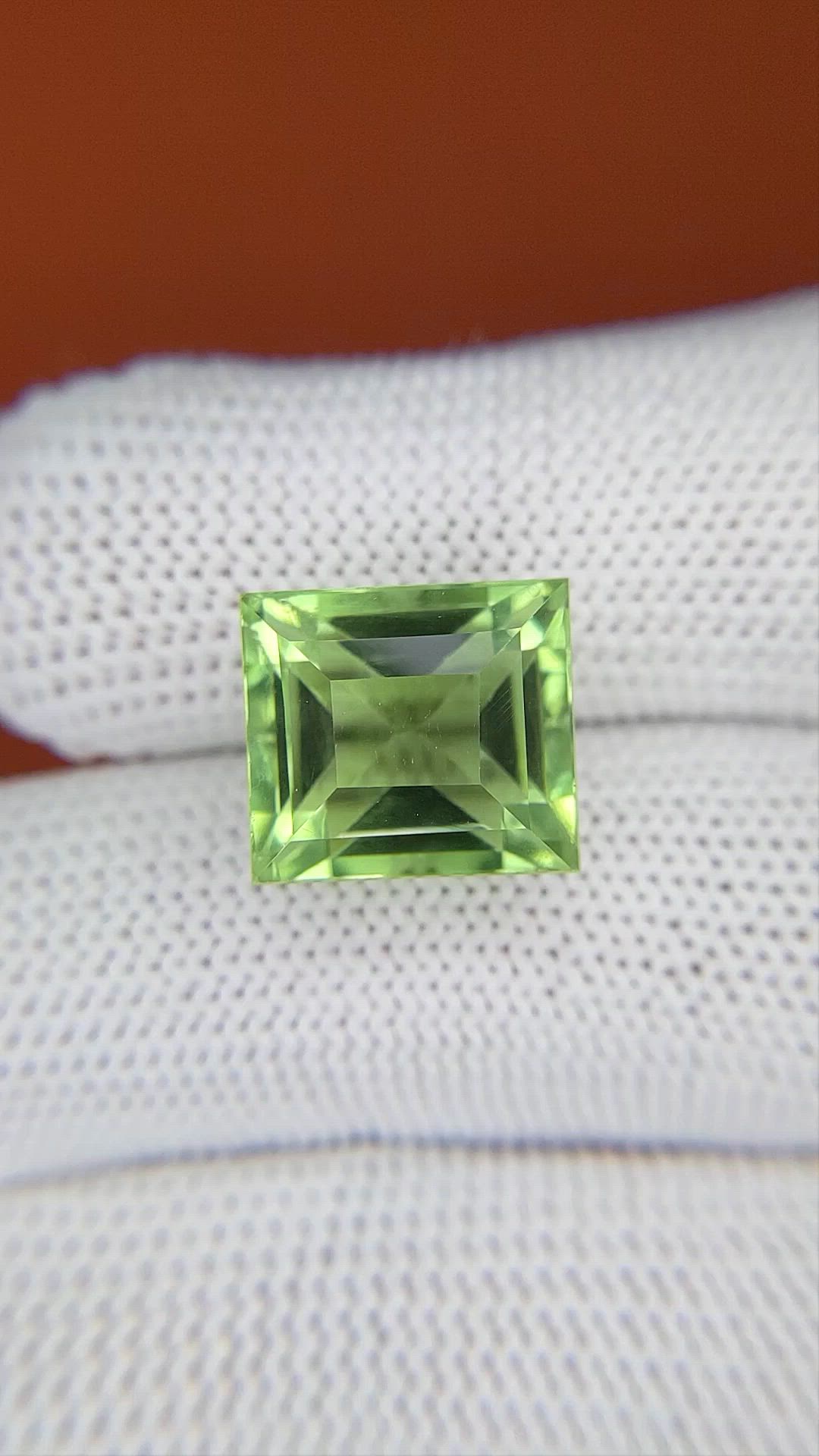 10.47 Ct. Yellowish Green Prasiolite from Madagascar Size Video