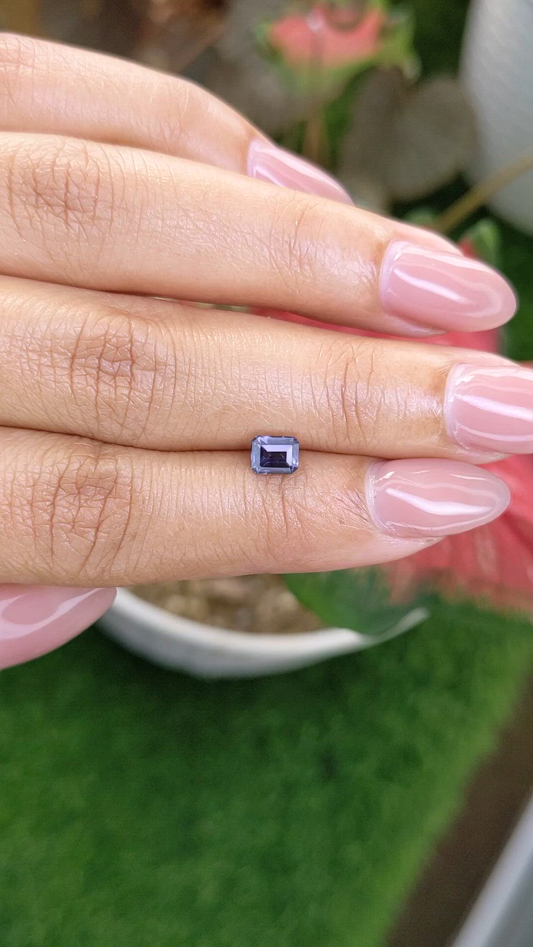 0.66 Ct. Purple Spinel from Ceylon (Sri Lanka) Size Video