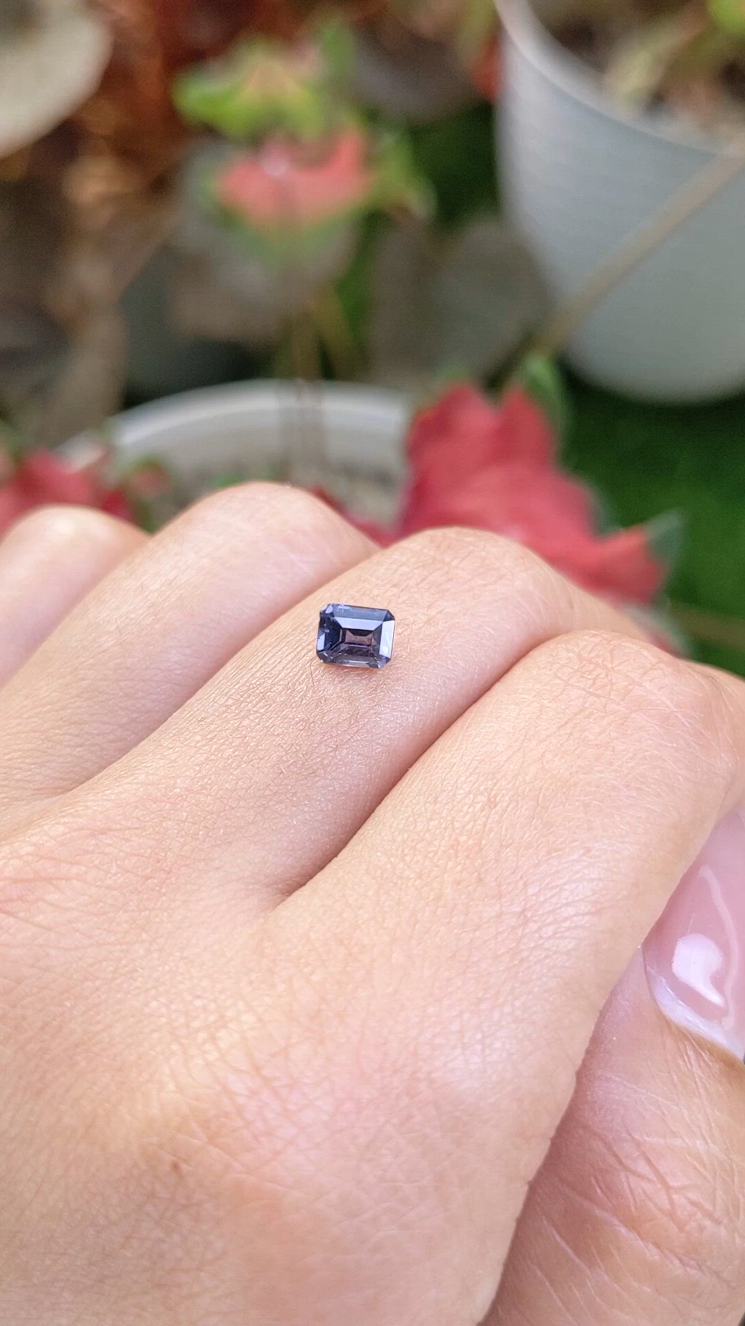 0.66 Ct. Purple Spinel from Ceylon (Sri Lanka) Size Video