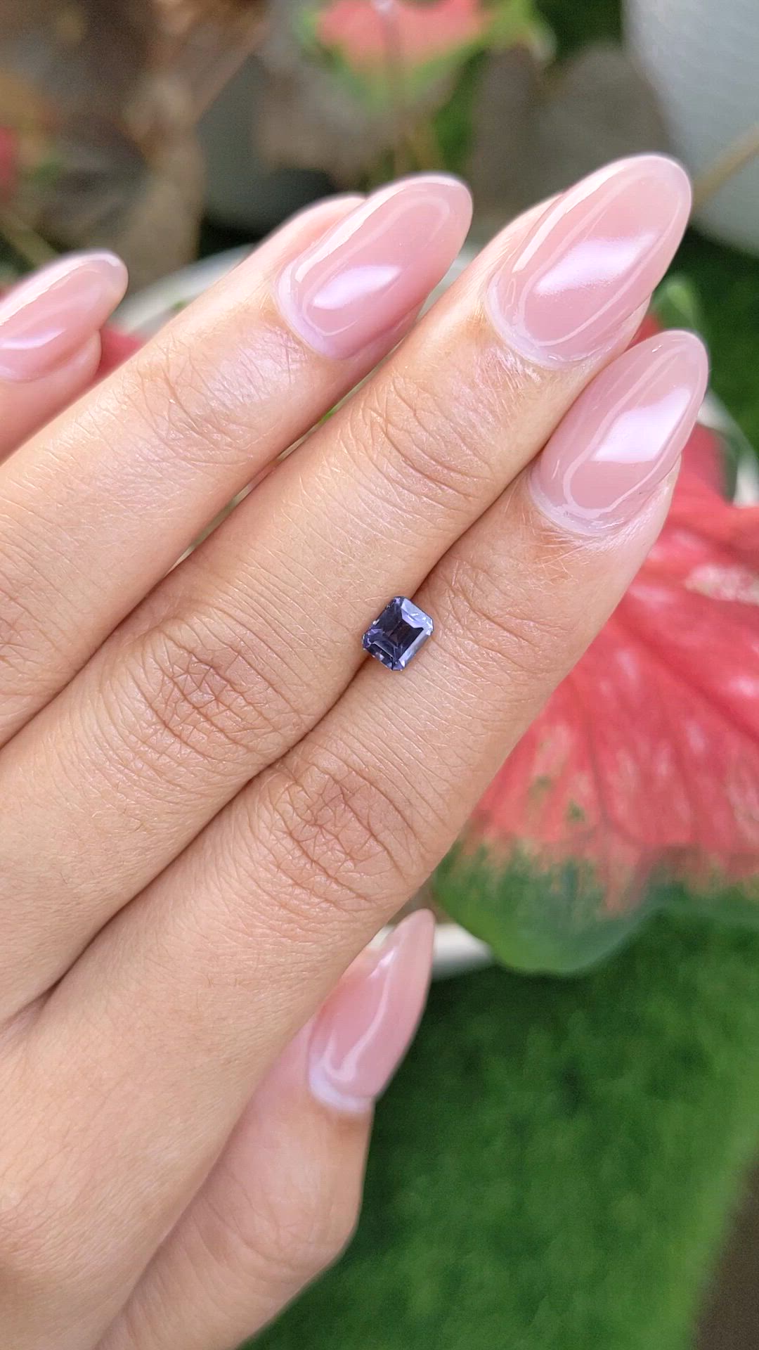 0.66 Ct. Purple Spinel from Ceylon (Sri Lanka) Size Video