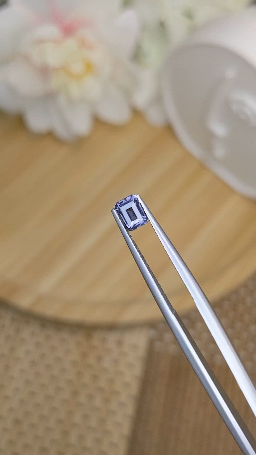 0.66 Ct. Purple Spinel from Ceylon (Sri Lanka) Size Video