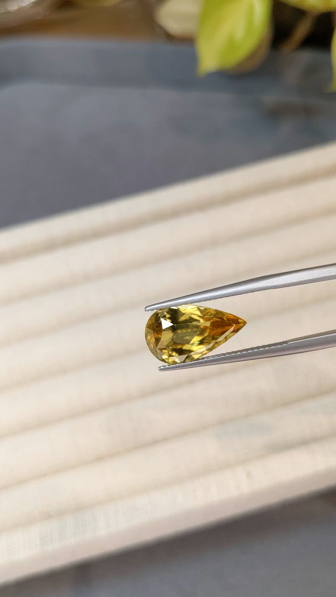 6.58 Ct. Golden Brown Hessonite Garnet from Madagascar Size Video