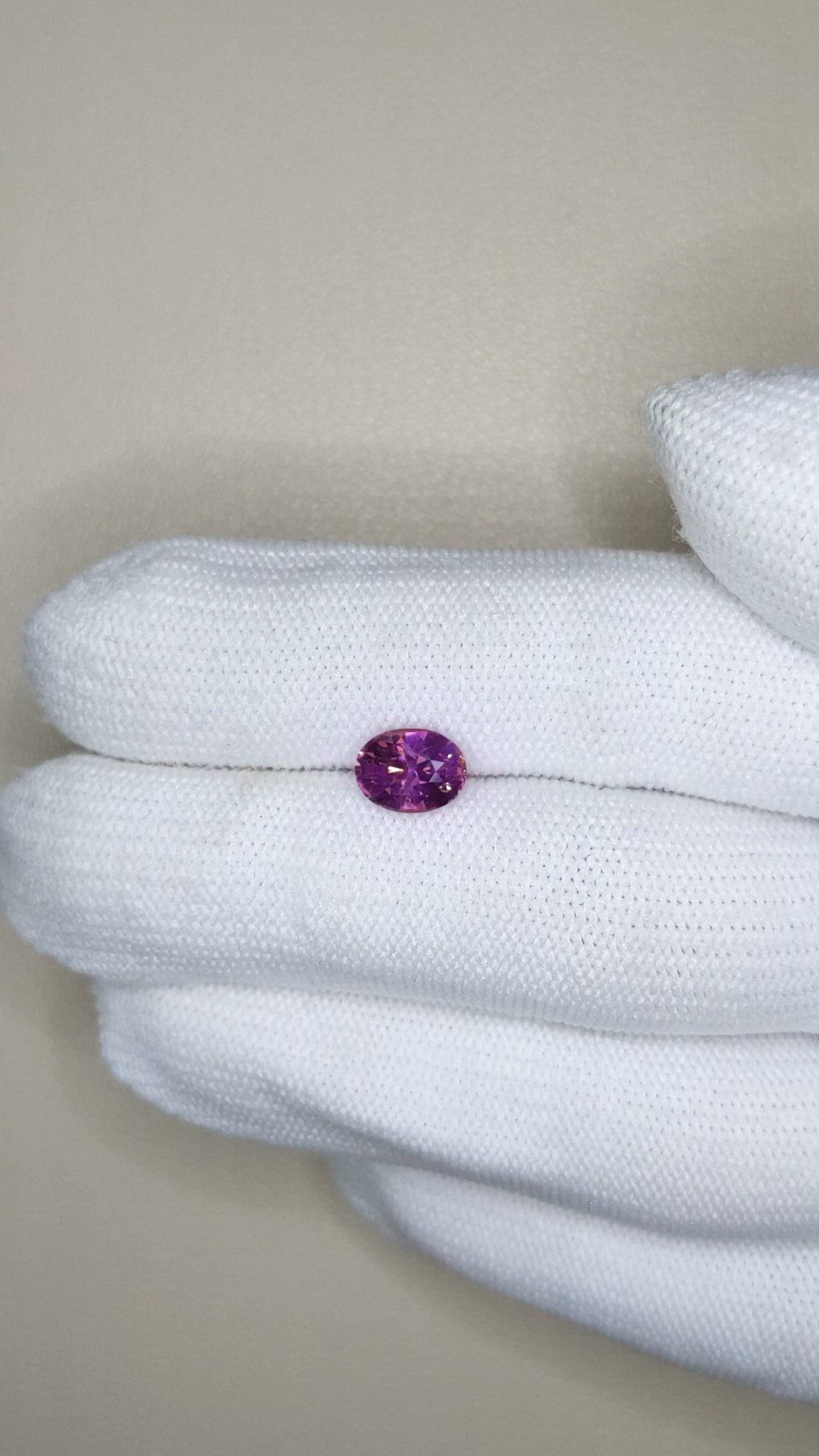 1.63 Ct. Purplish Pink Spinel from Tanzania Size Video