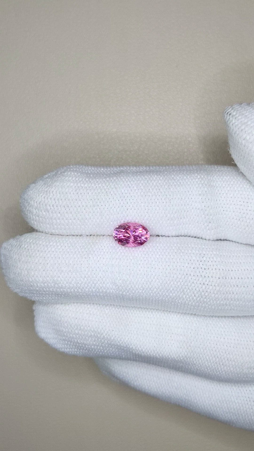 1.52 Ct. Pink Spinel from Tanzania Size Video