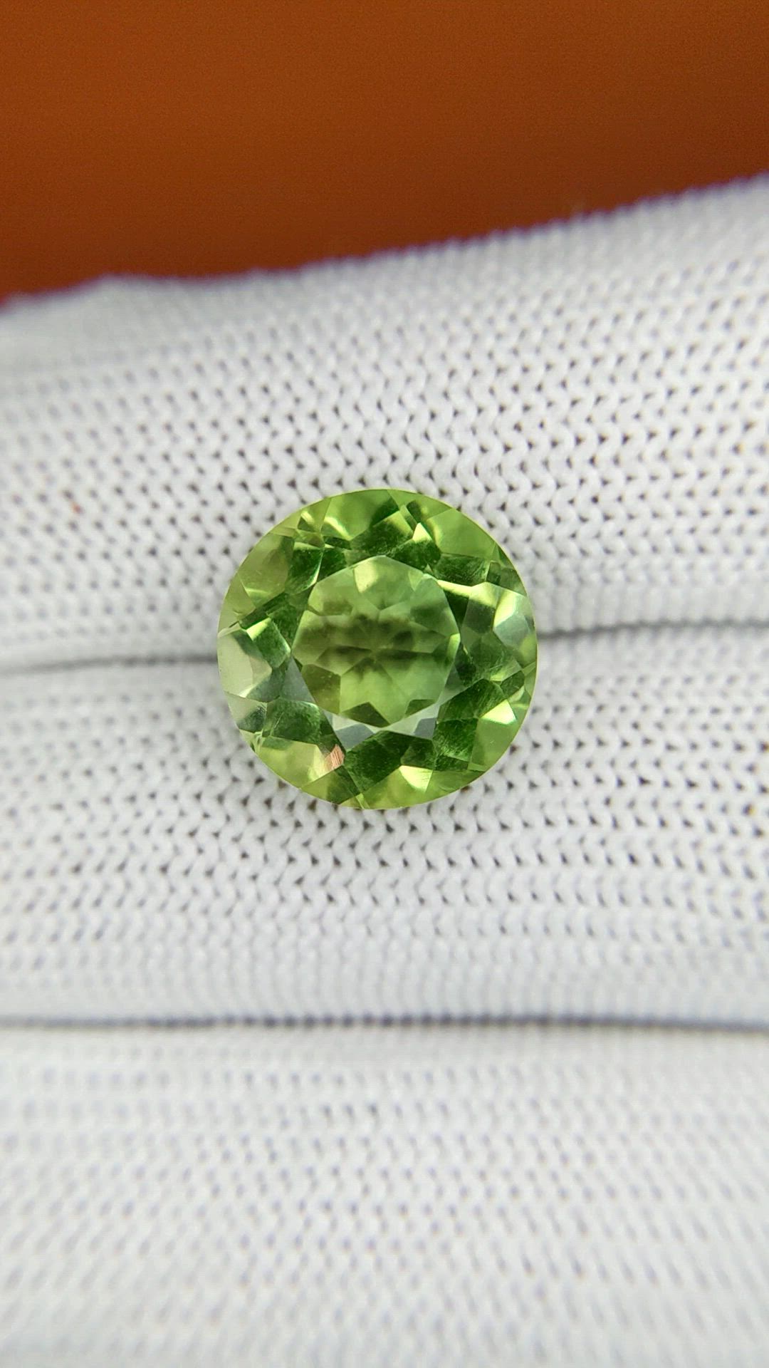 7.49 Ct. Yellowish Green Prasiolite from Madagascar Size Video