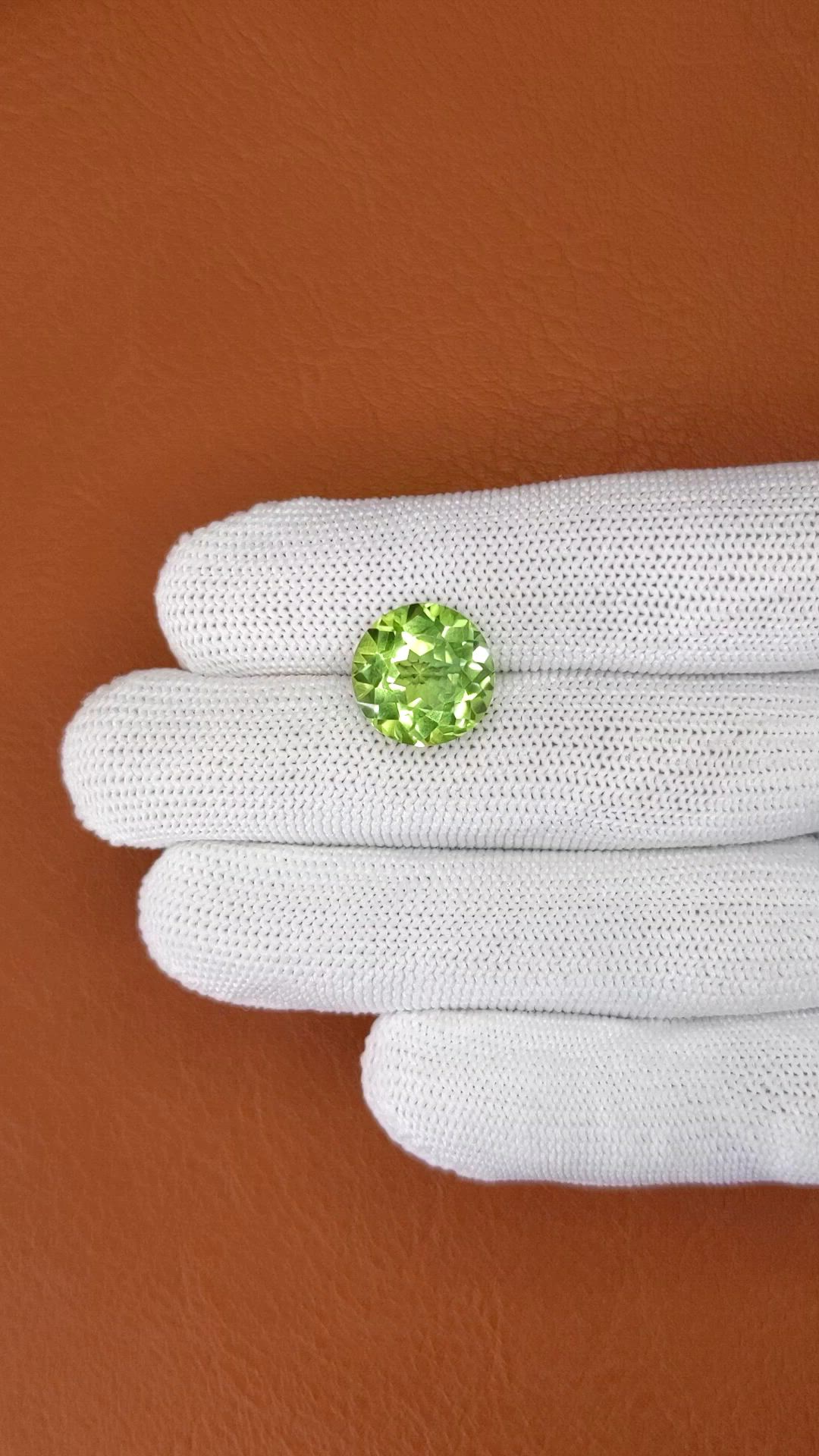 7.49 Ct. Yellowish Green Prasiolite from Madagascar Size Video