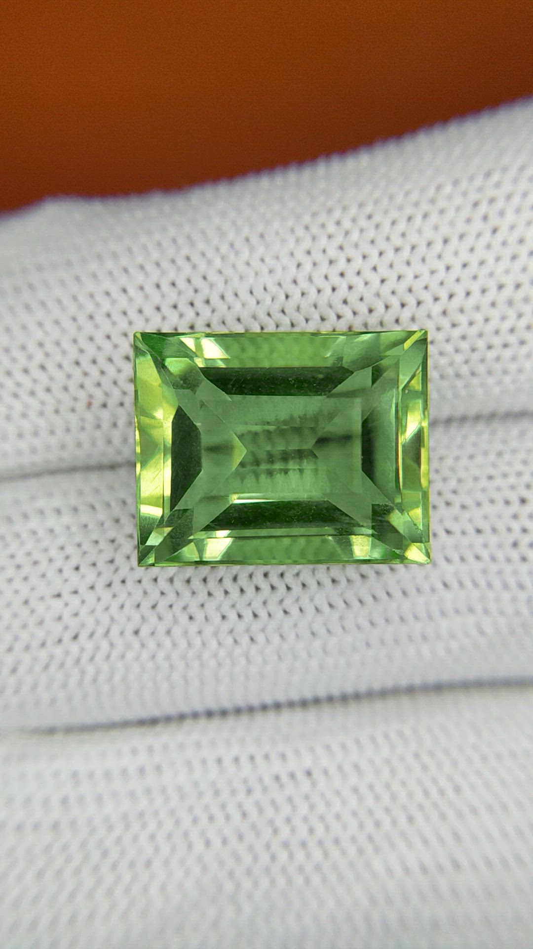 16.24 Ct. Yellowish Green Prasiolite from Madagascar Size Video