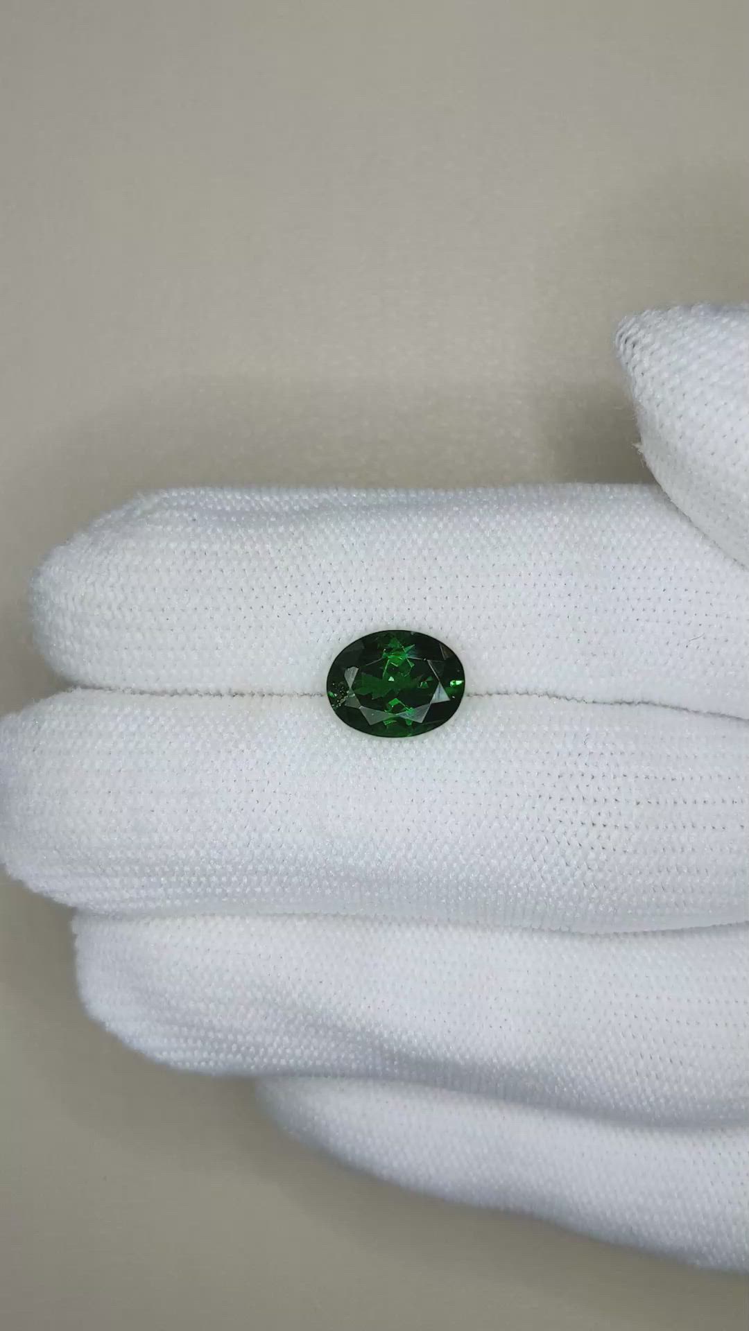 2.71 Ct. Tsavorite Garnet from Tanzania Size Video