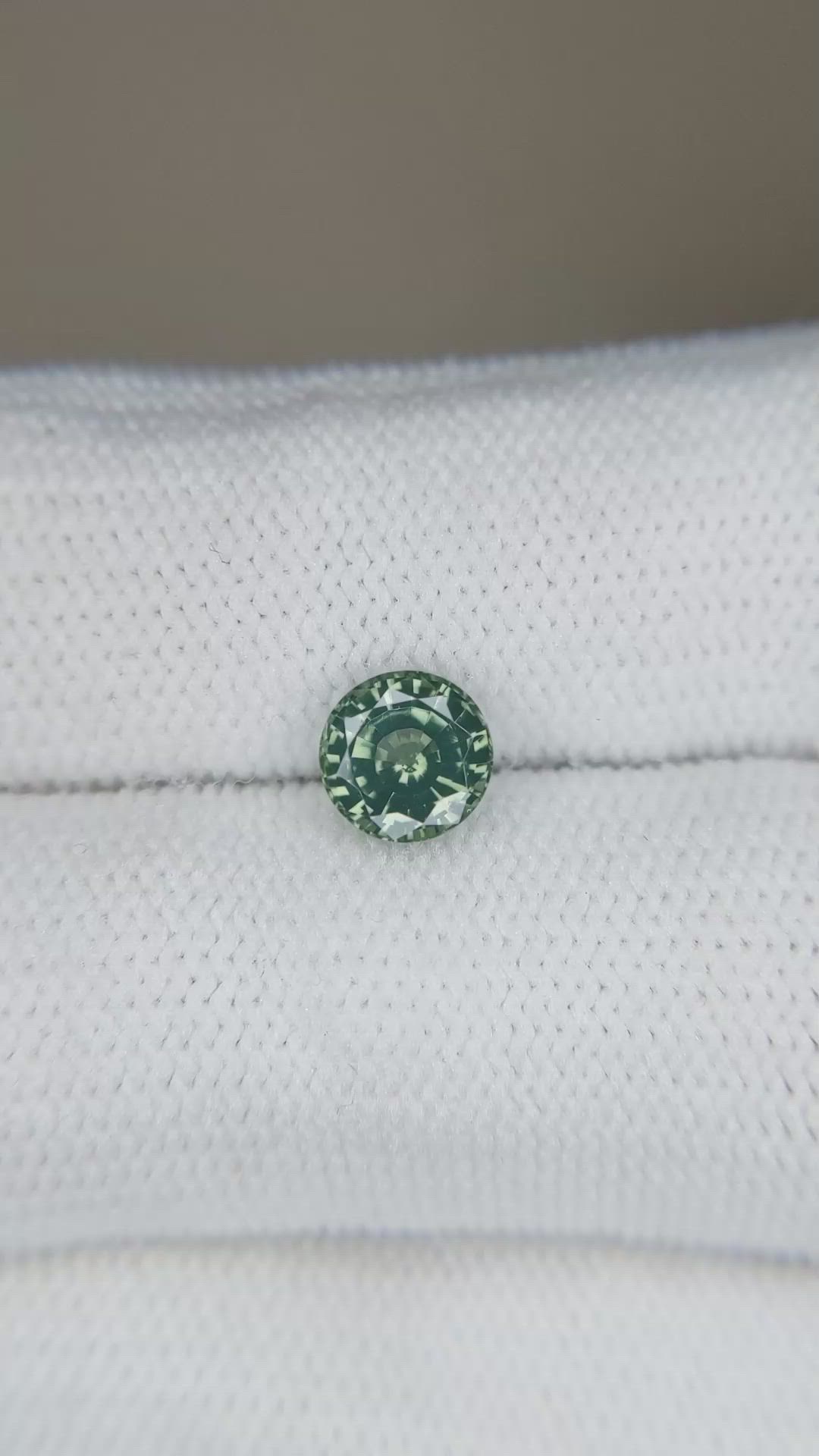 1.22 Ct. Green Zircon from Ceylon (Sri Lanka) Size Video
