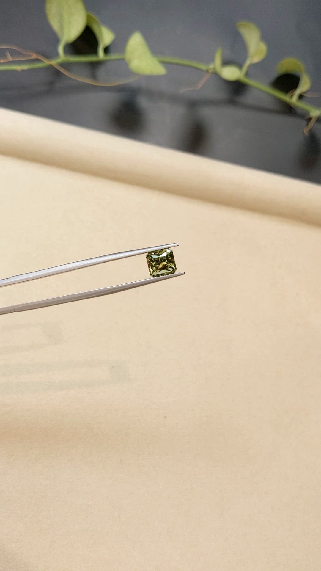 3.15 Ct. Greenish Yellow Zircon from Ceylon (Sri Lanka) Size Video
