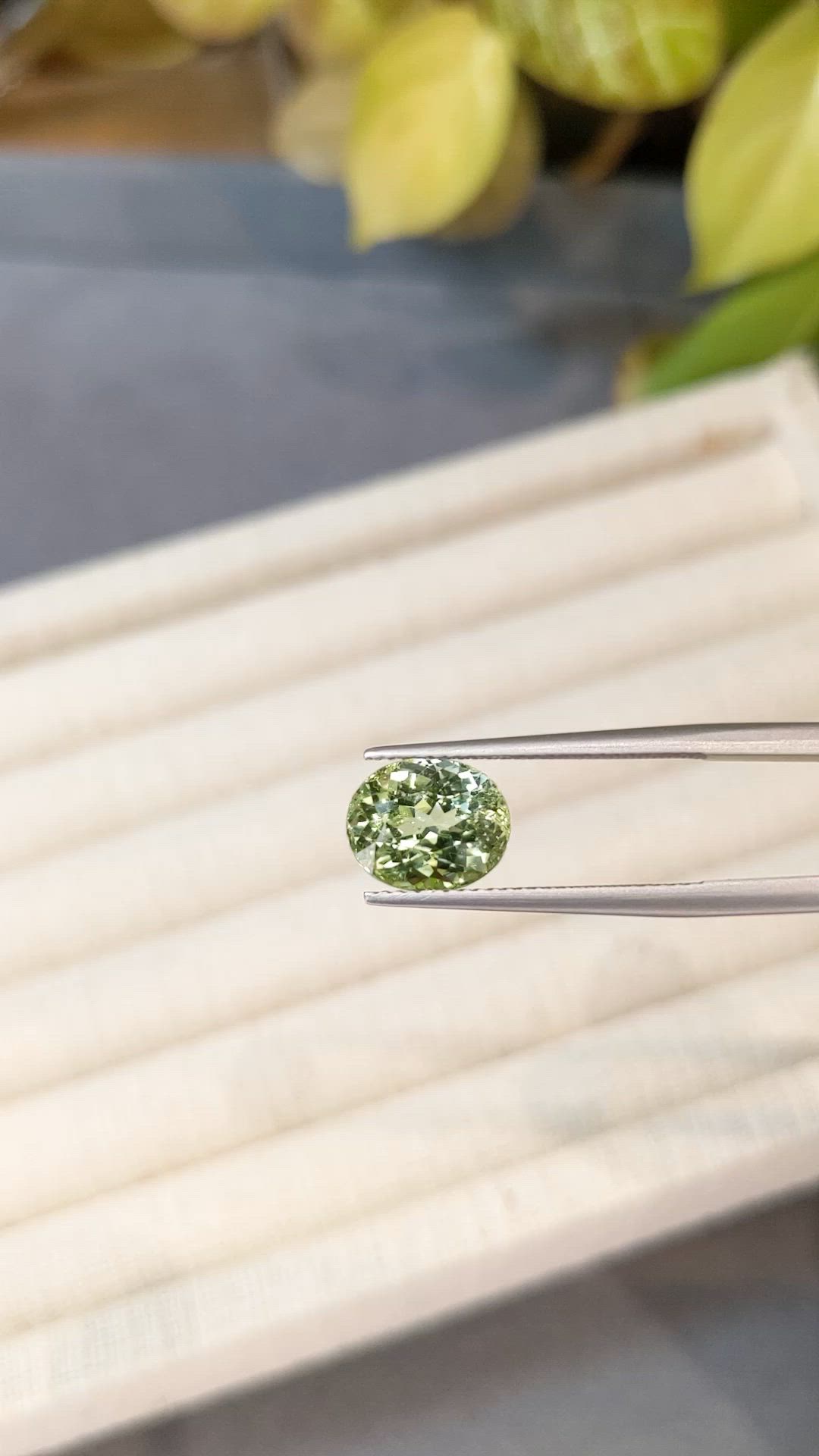 4.00 Ct. Green Tourmaline from Brazil Size Video
