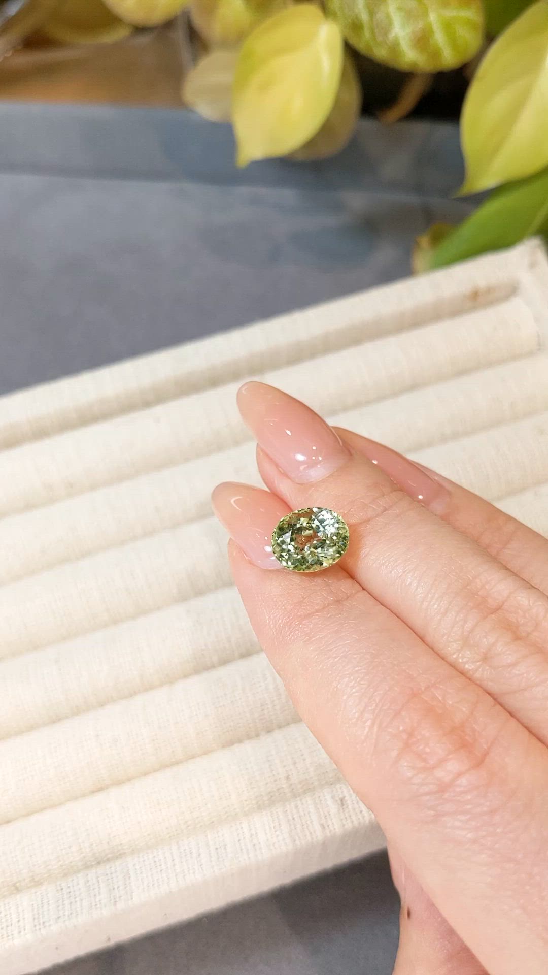 4.00 Ct. Green Tourmaline from Brazil Size Video
