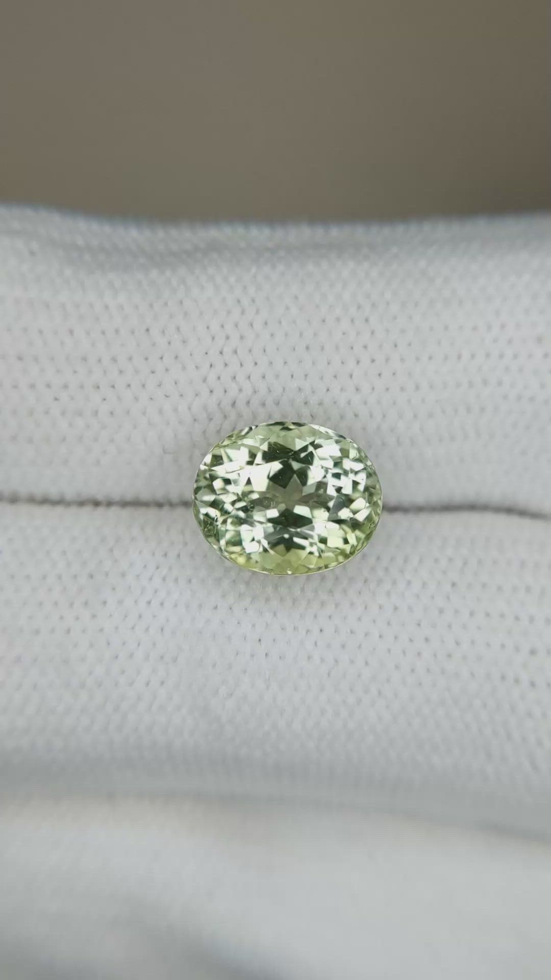 4.00 Ct. Green Tourmaline from Brazil Size Video