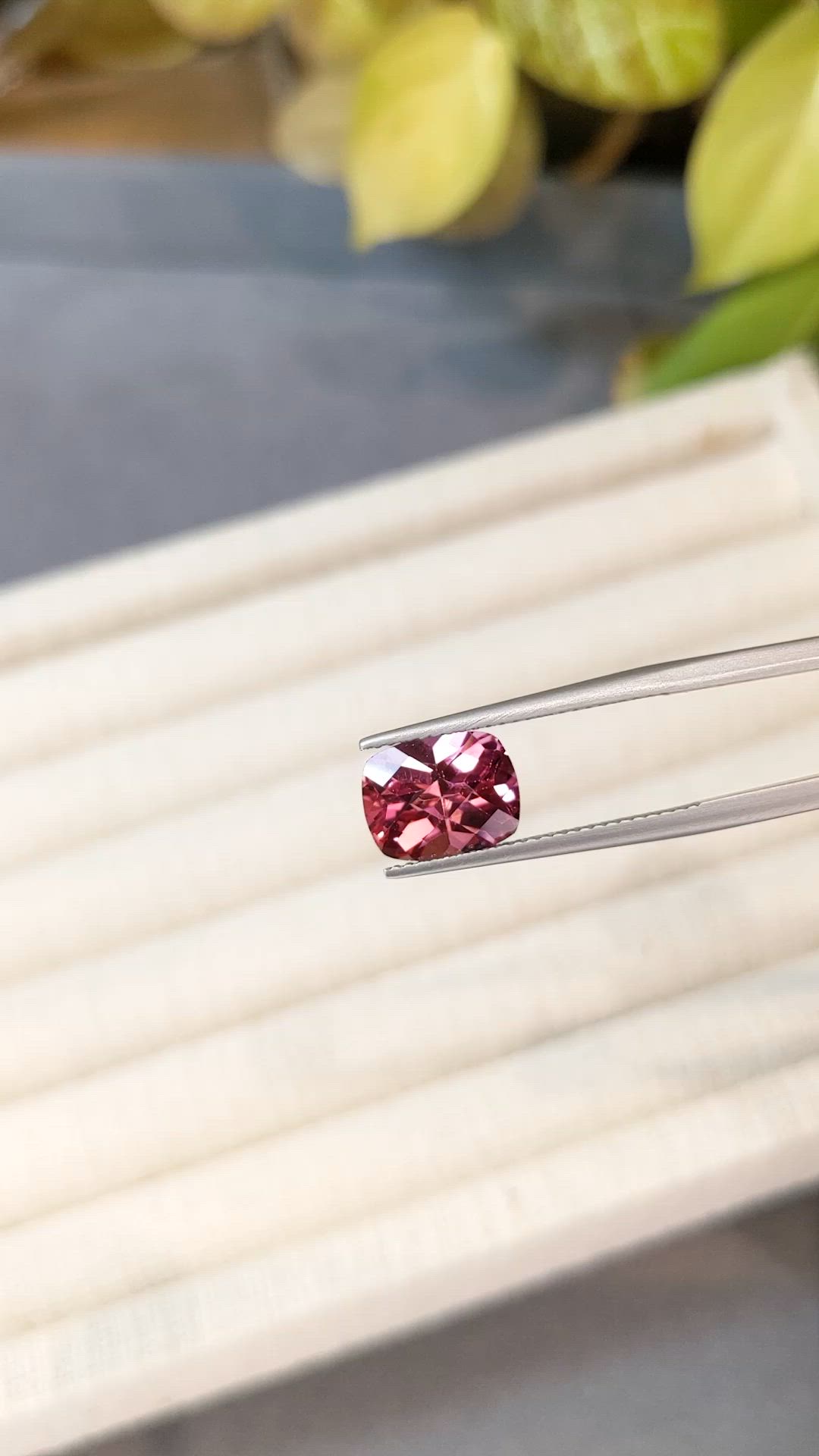 3.39 Ct. Pink Tourmaline from Brazil Size Video