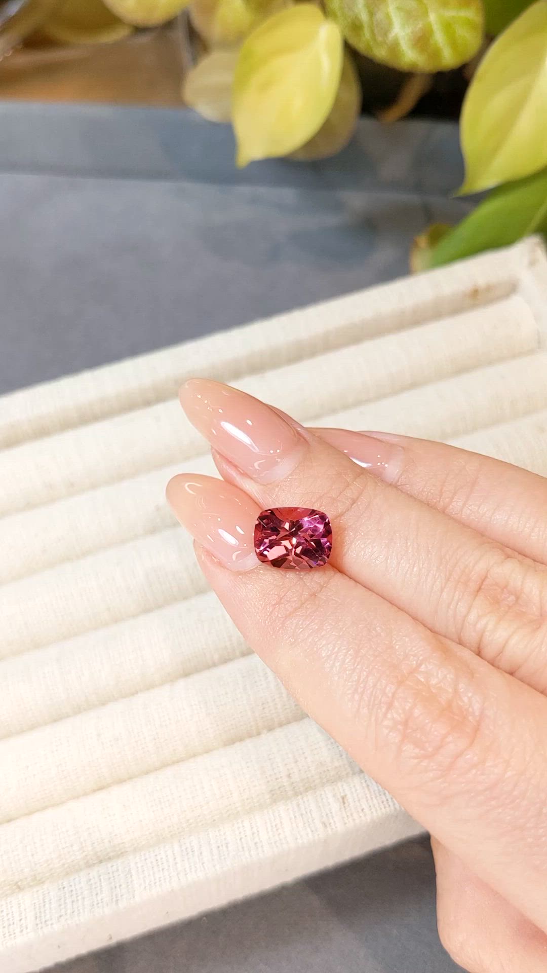 3.39 Ct. Pink Tourmaline from Brazil Size Video