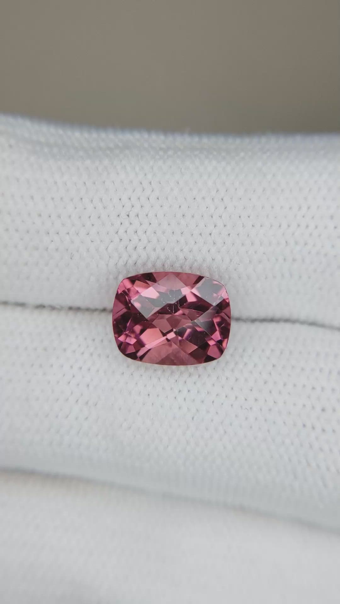 3.39 Ct. Pink Tourmaline from Brazil Size Video
