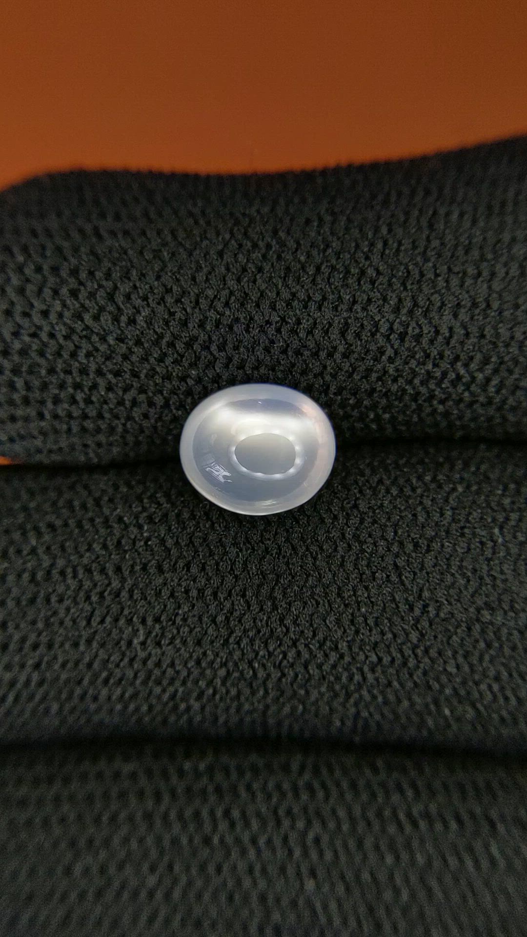 2.11 Ct. White Cabochon Moonstone from Ceylon (Sri Lanka) Size Video