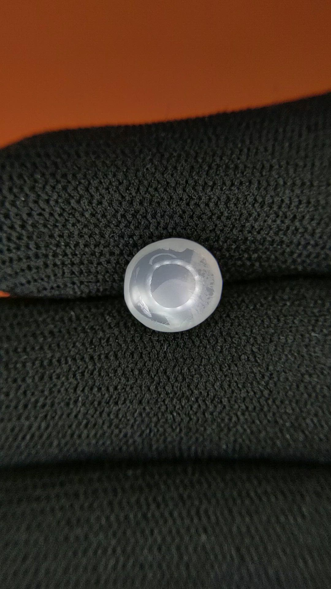 2.26 Ct. White Cabochon Moonstone from Ceylon (Sri Lanka) Size Video