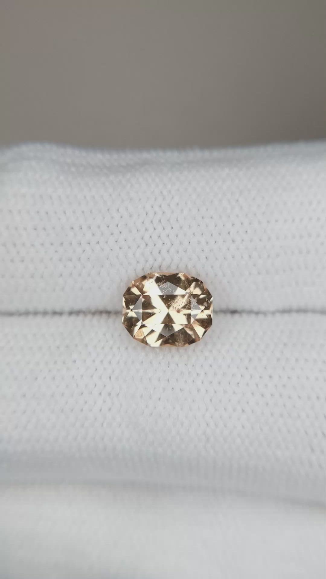 2.14 Ct. Orangish Brown Garnet from South Africa Size Video