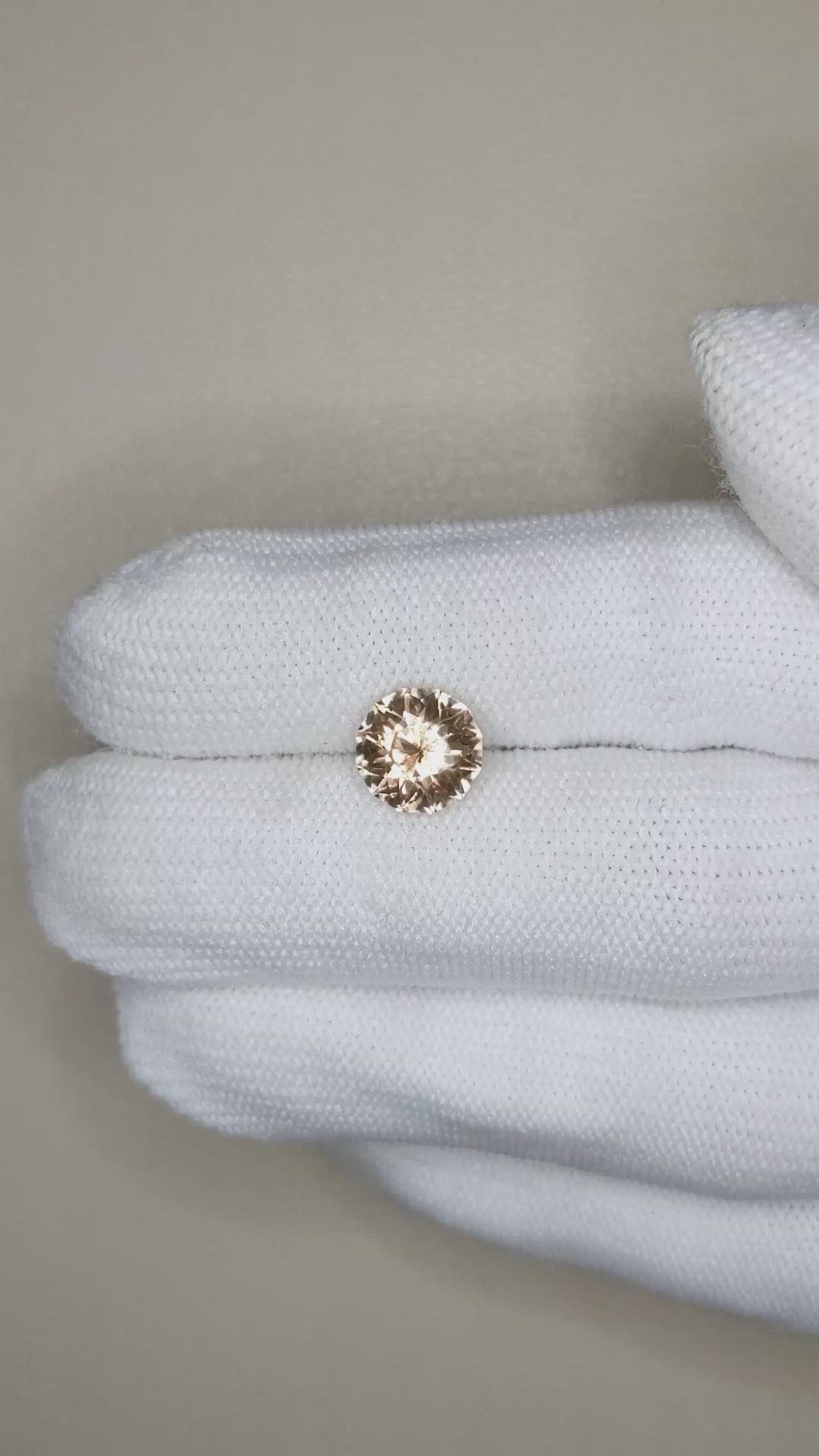 2.64 Ct. Orangish Brown Garnet from South Africa Size Video