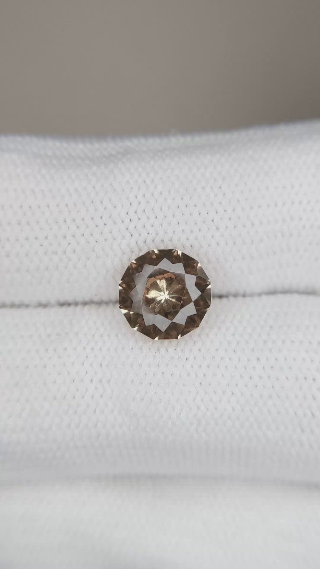2.64 Ct. Orangish Brown Garnet from South Africa Size Video