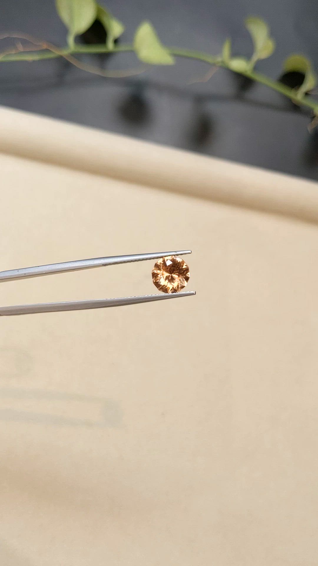 2.64 Ct. Orangish Brown Garnet from South Africa Size Video