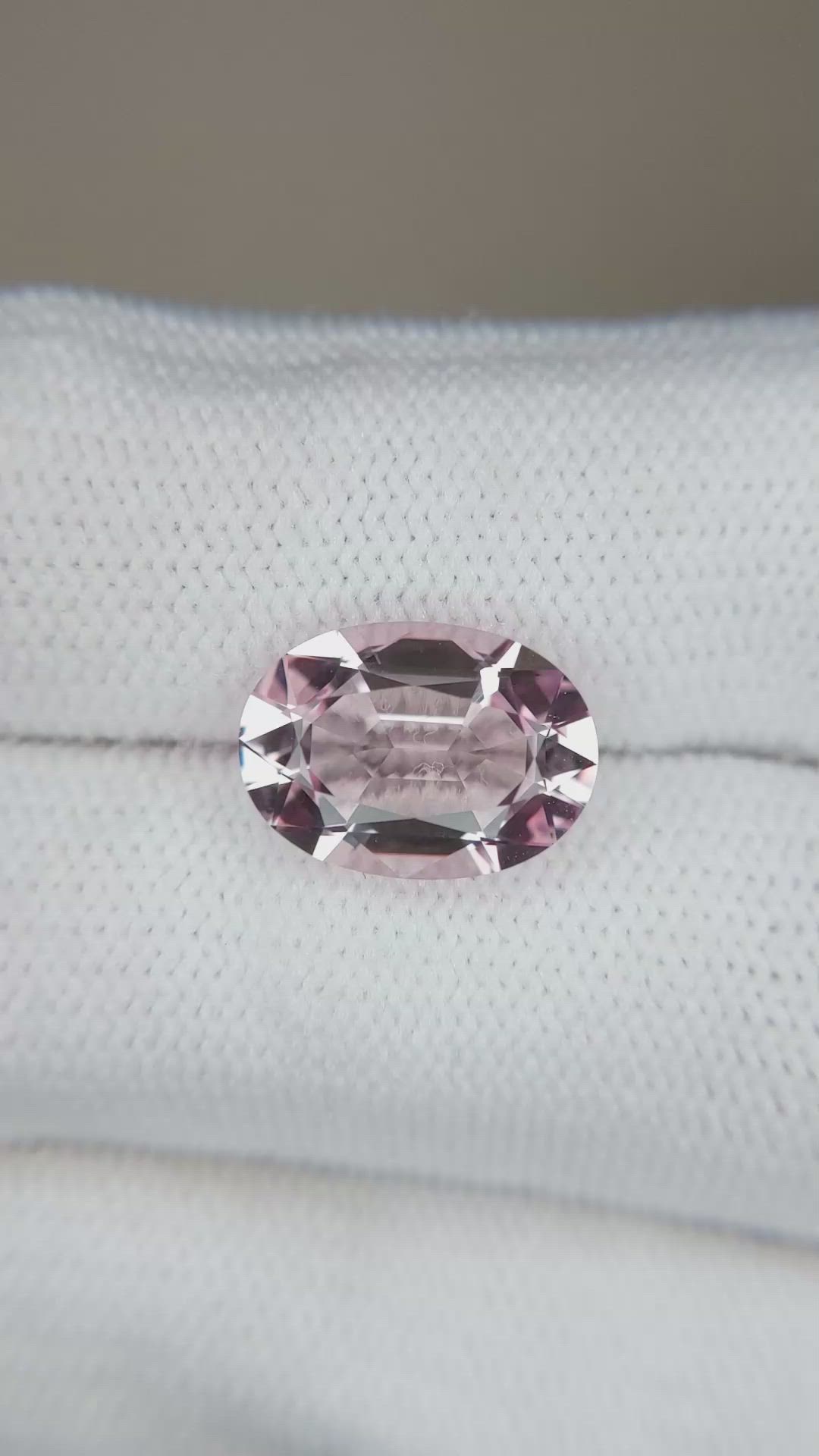 3.86 Ct. Pink Morganite from Brazil Size Video