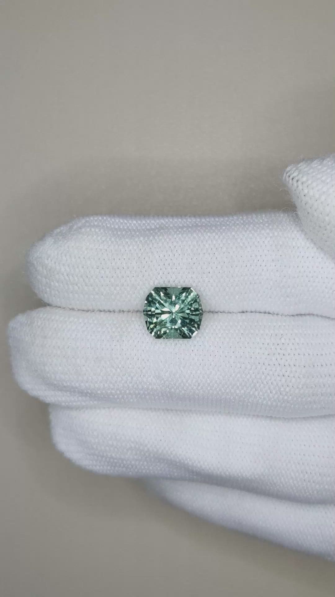 3.05 Ct. Bluish Green Tourmaline from Afghanistan Size Video