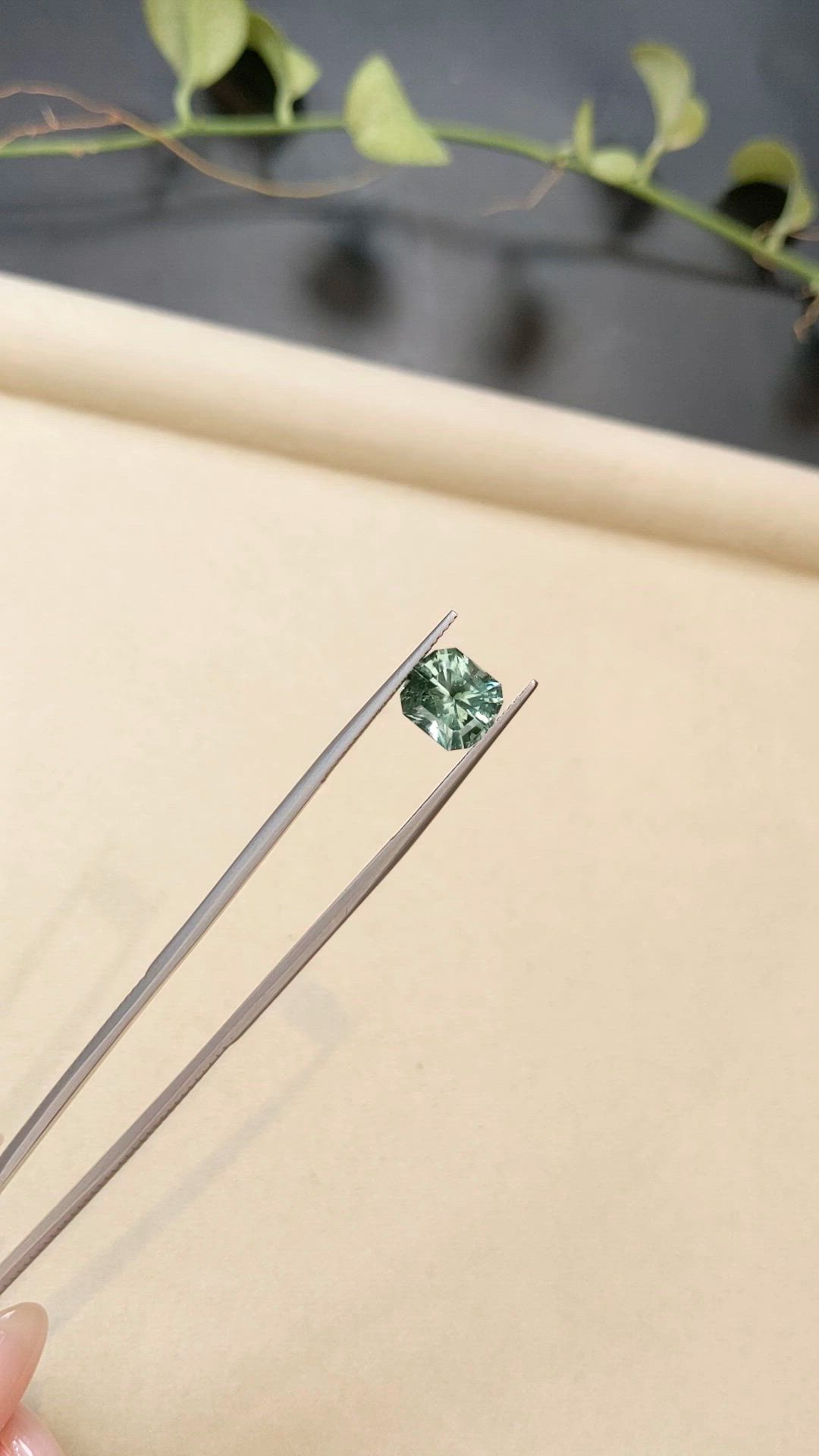 3.05 Ct. Bluish Green Tourmaline from Afghanistan Size Video