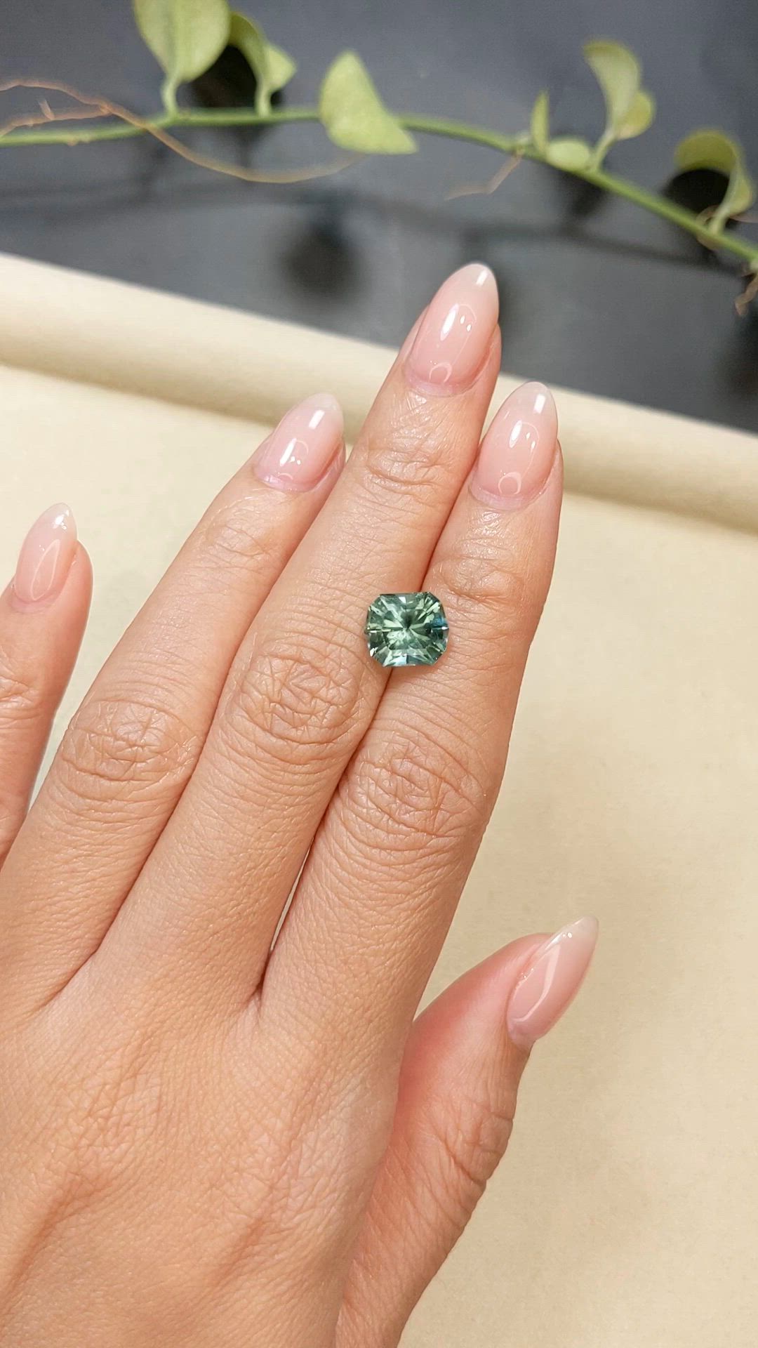 3.05 Ct. Bluish Green Tourmaline from Afghanistan Size Video