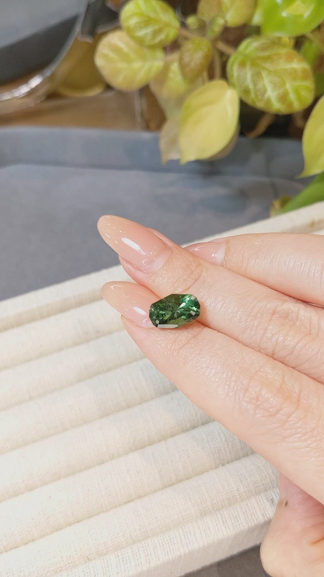 3.86 Ct. Green Tourmaline from Mozambique Size Video