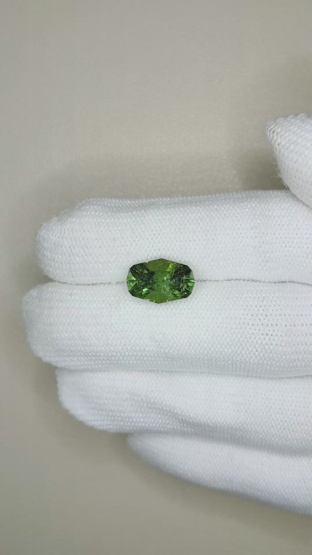 3.86 Ct. Green Tourmaline from Mozambique Size Video