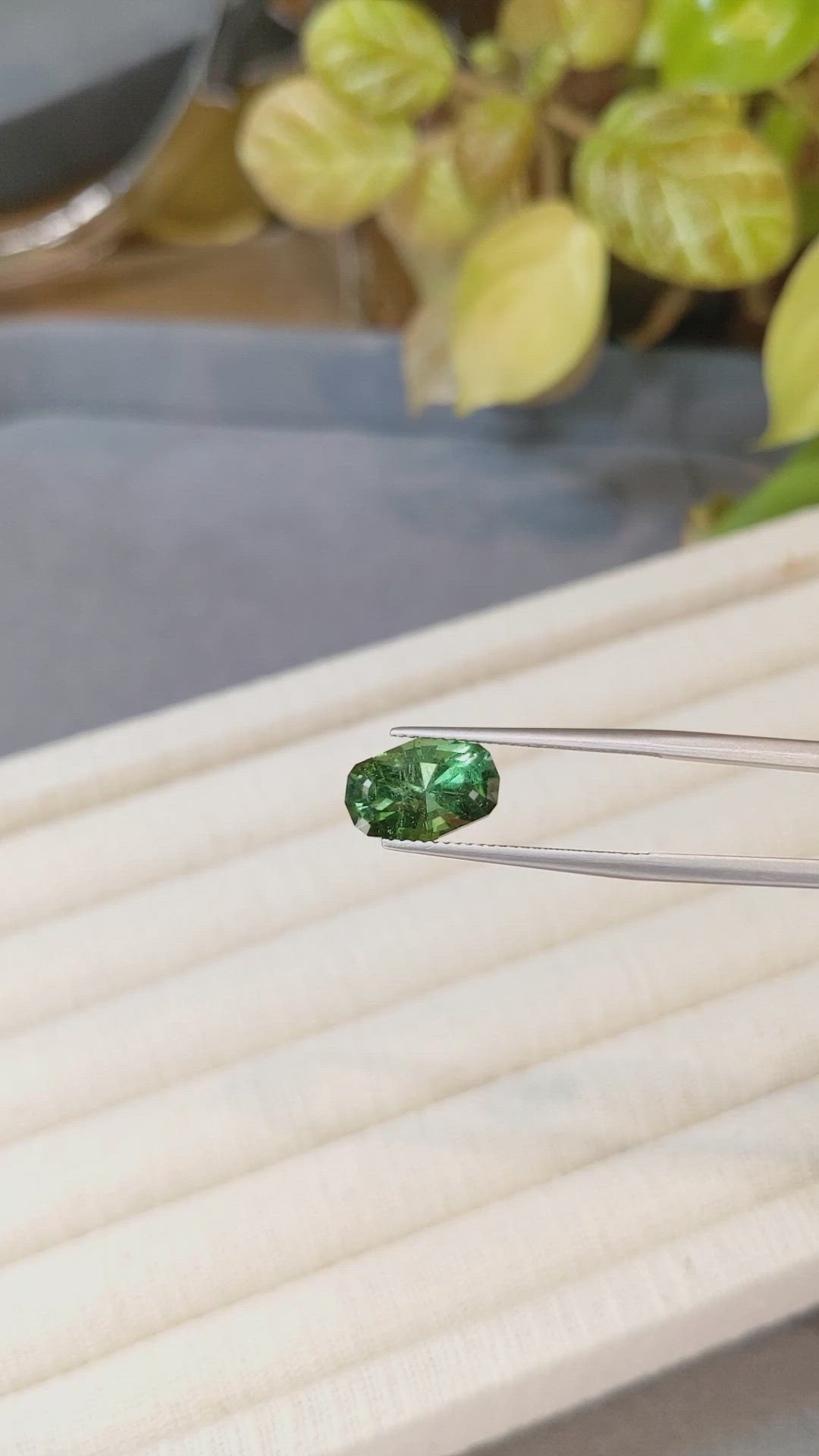 3.86 Ct. Green Tourmaline from Mozambique Size Video