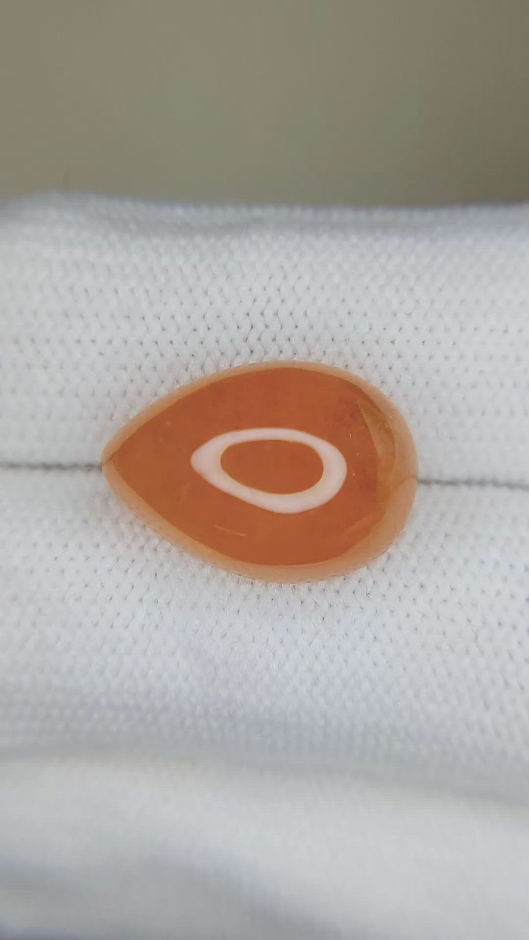 17.31 Ct. Orange Cabochon Spessartite Garnet from Nigeria Size Video