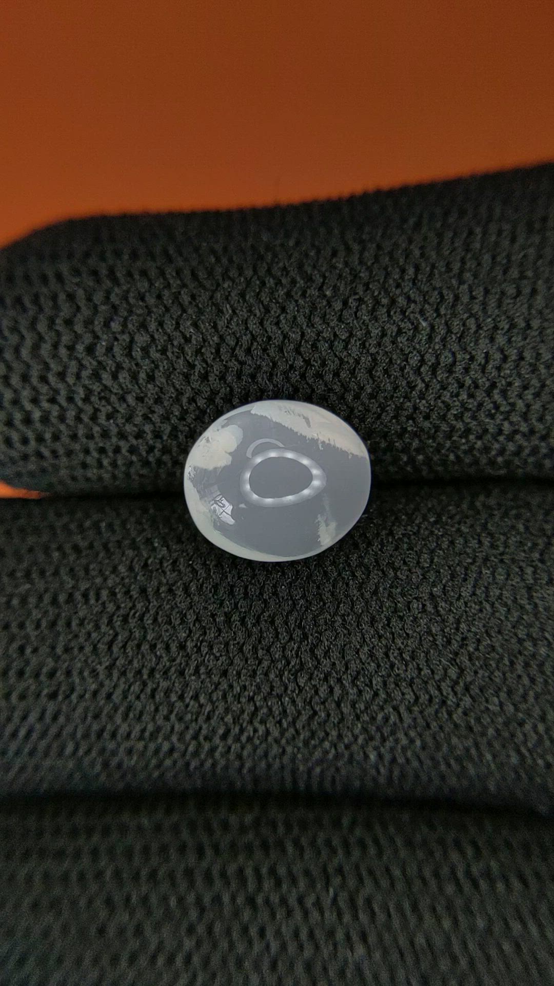 2.44 Ct. White Cabochon Moonstone from Ceylon (Sri Lanka) Size Video
