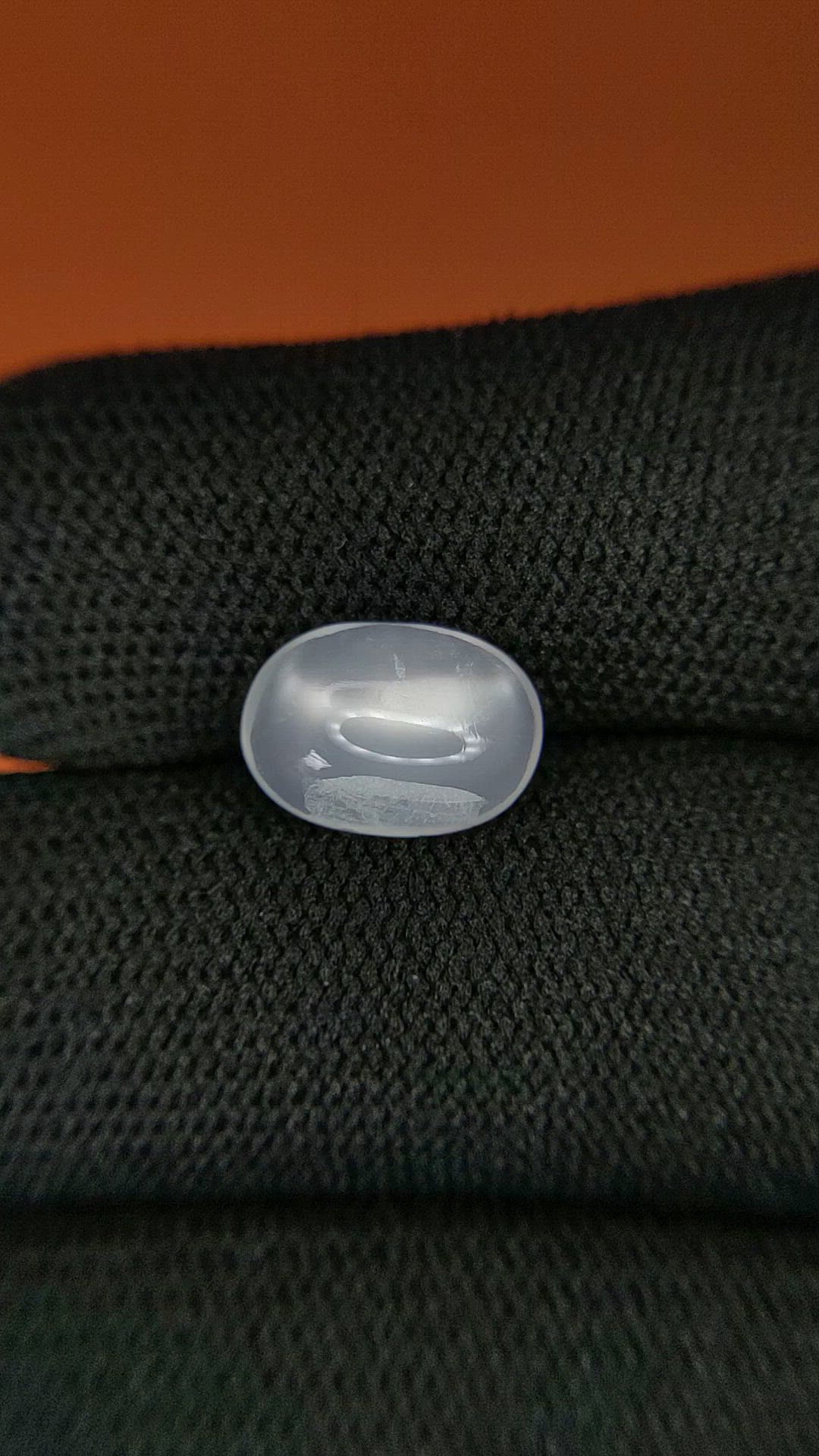 2.45 Ct. White Cabochon Moonstone from Ceylon (Sri Lanka) Size Video