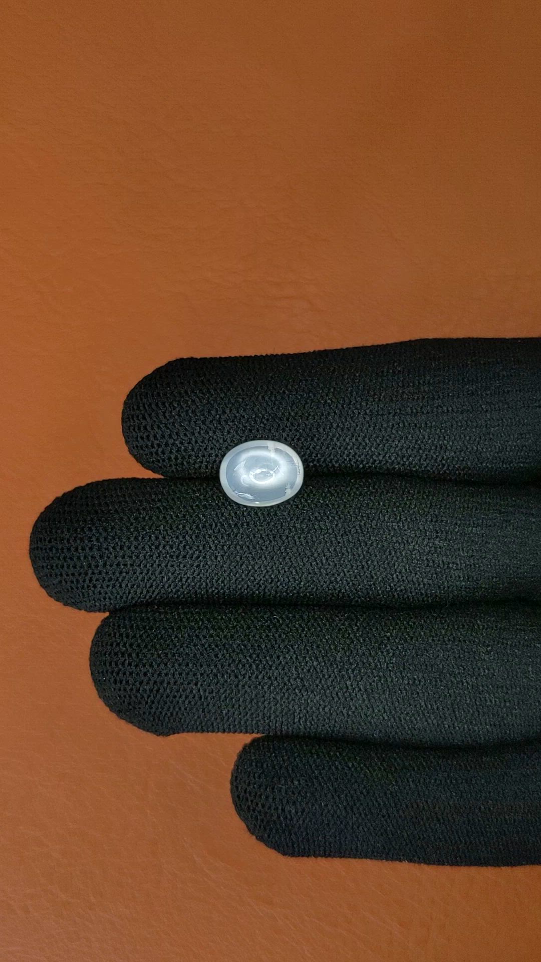 2.86 Ct. White Cabochon Moonstone from Ceylon (Sri Lanka) Size Video