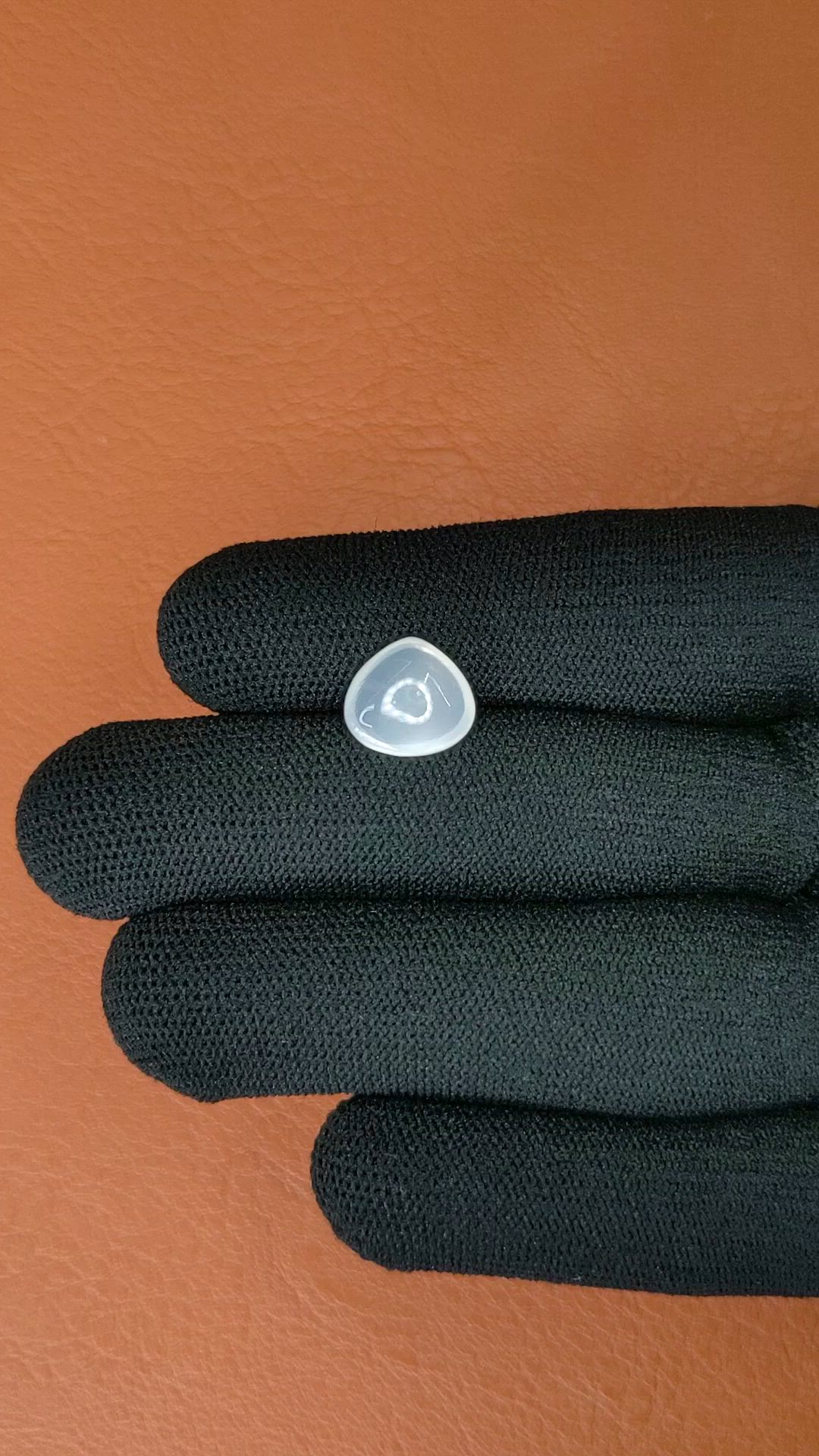 2.96 Ct. White Cabochon Moonstone from Ceylon (Sri Lanka) Size Video