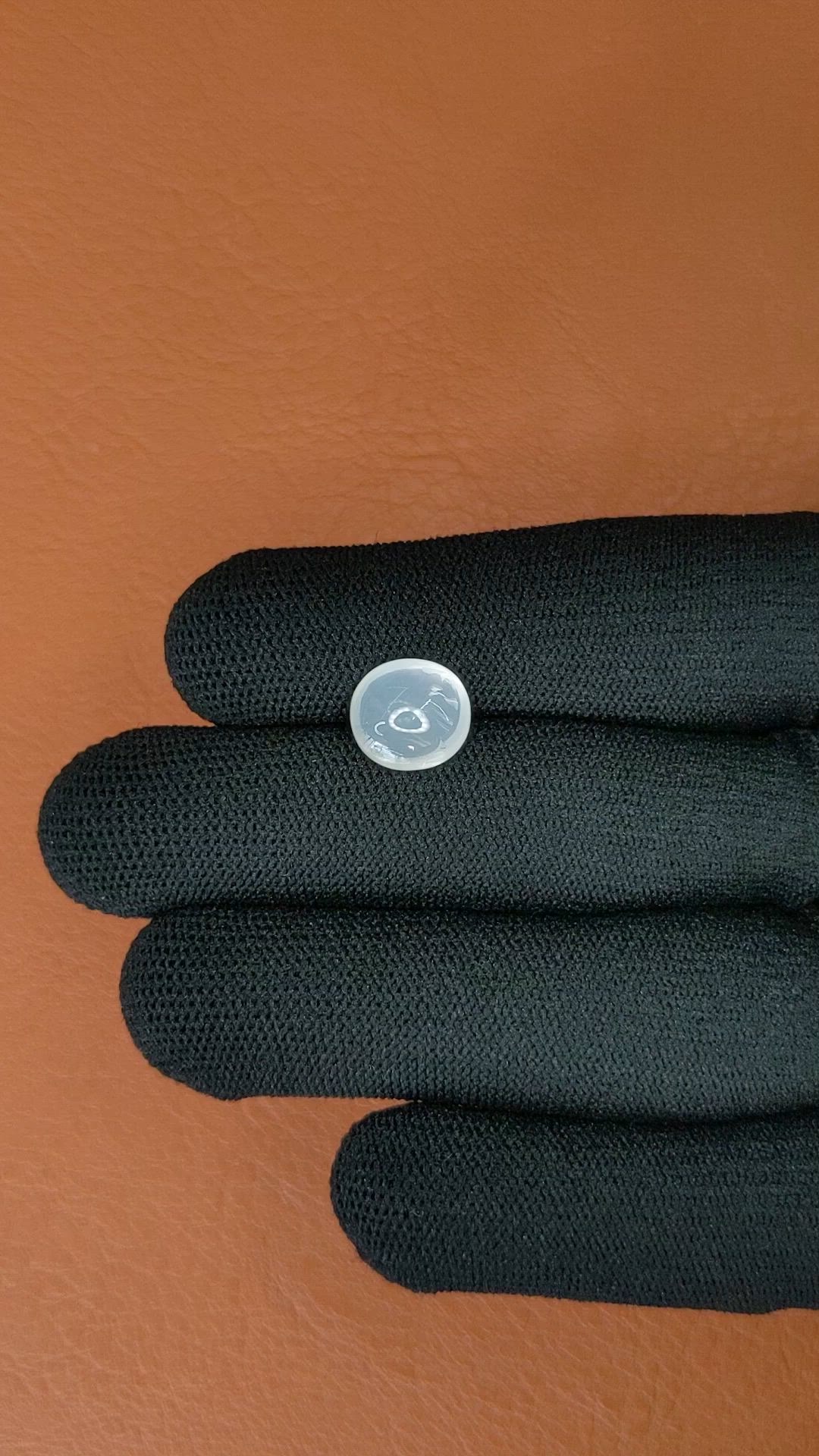 2.98 Ct. White Cabochon Moonstone from Ceylon (Sri Lanka) Size Video