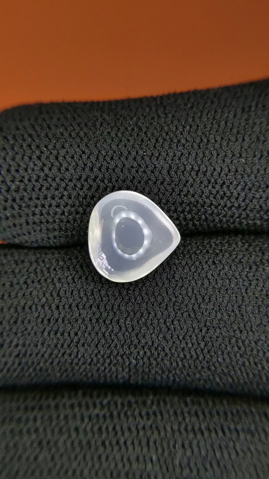3.00 Ct. White Cabochon Moonstone from Ceylon (Sri Lanka) Size Video