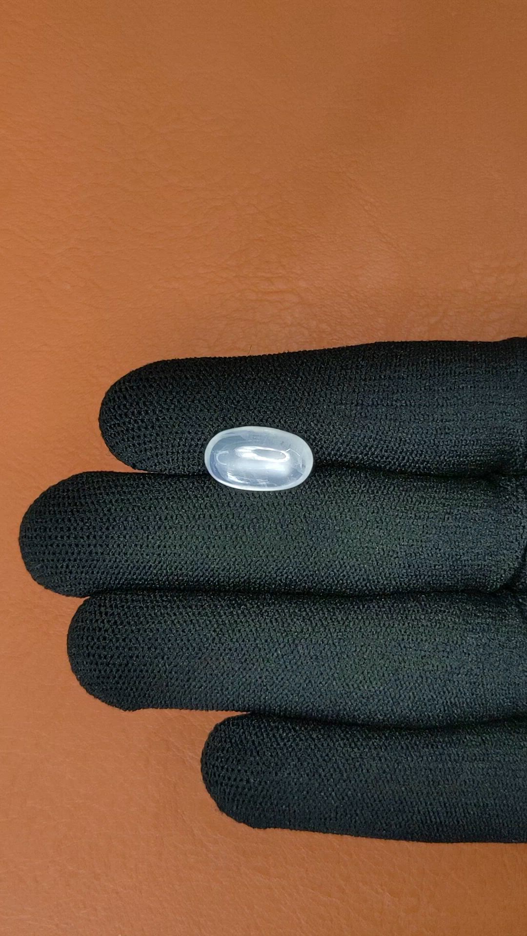 3.80 Ct. White Cabochon Moonstone from Ceylon (Sri Lanka) Size Video