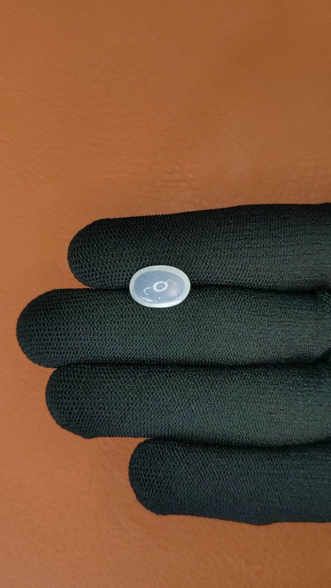4.34 Ct. White Cabochon Moonstone from Ceylon (Sri Lanka) Size Video