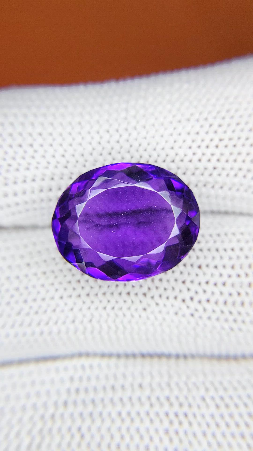 10.19 Ct. Purple Amethyst from Brazil Size Video