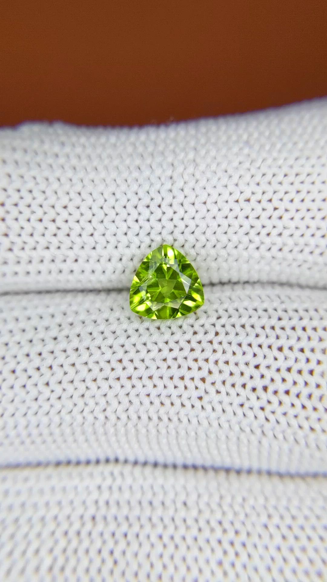 1.12 Ct. Yellowish Green Peridot from Brazil Size Video
