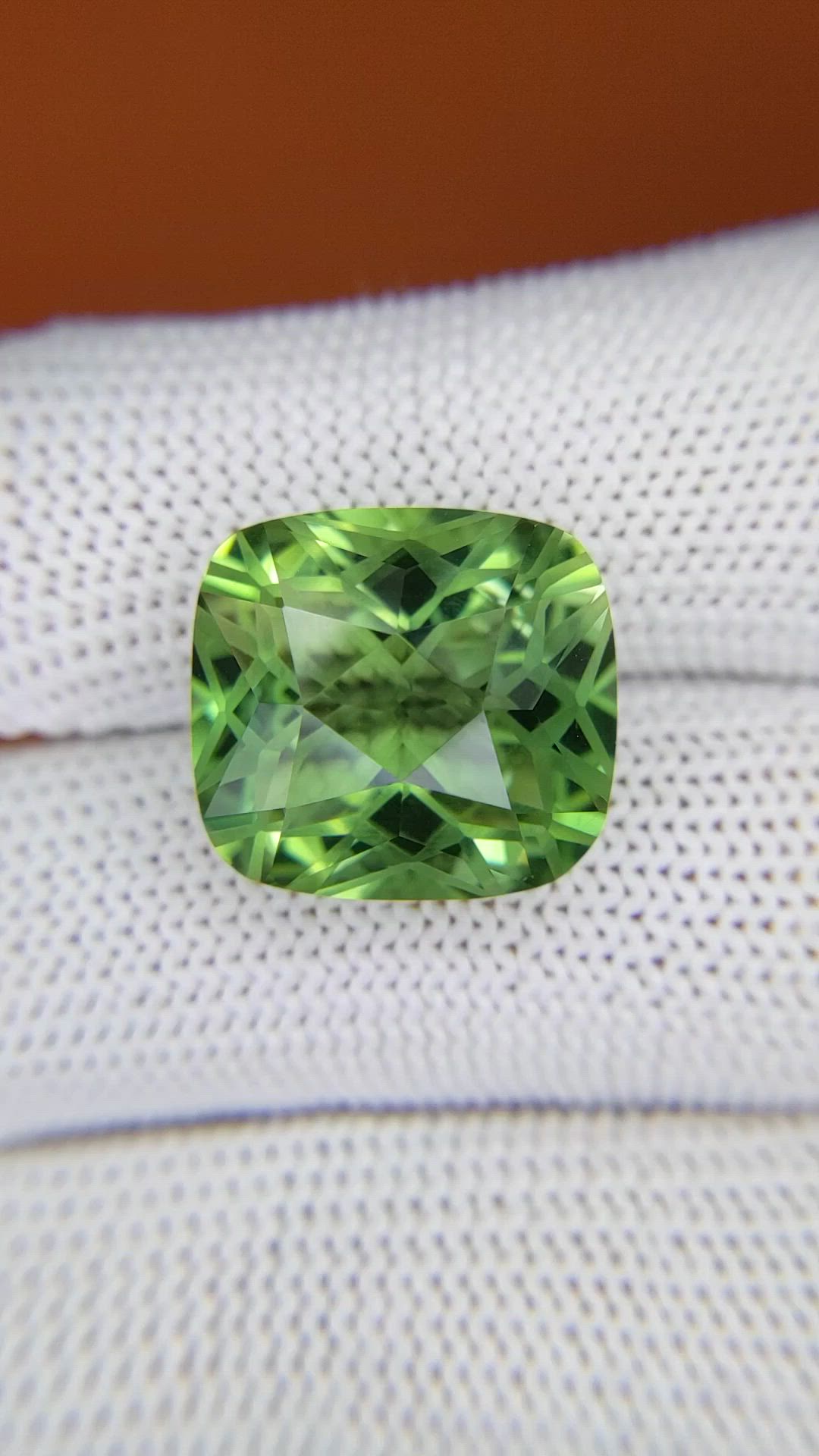 12.40 Ct. Green Prasiolite from Brazil Size Video